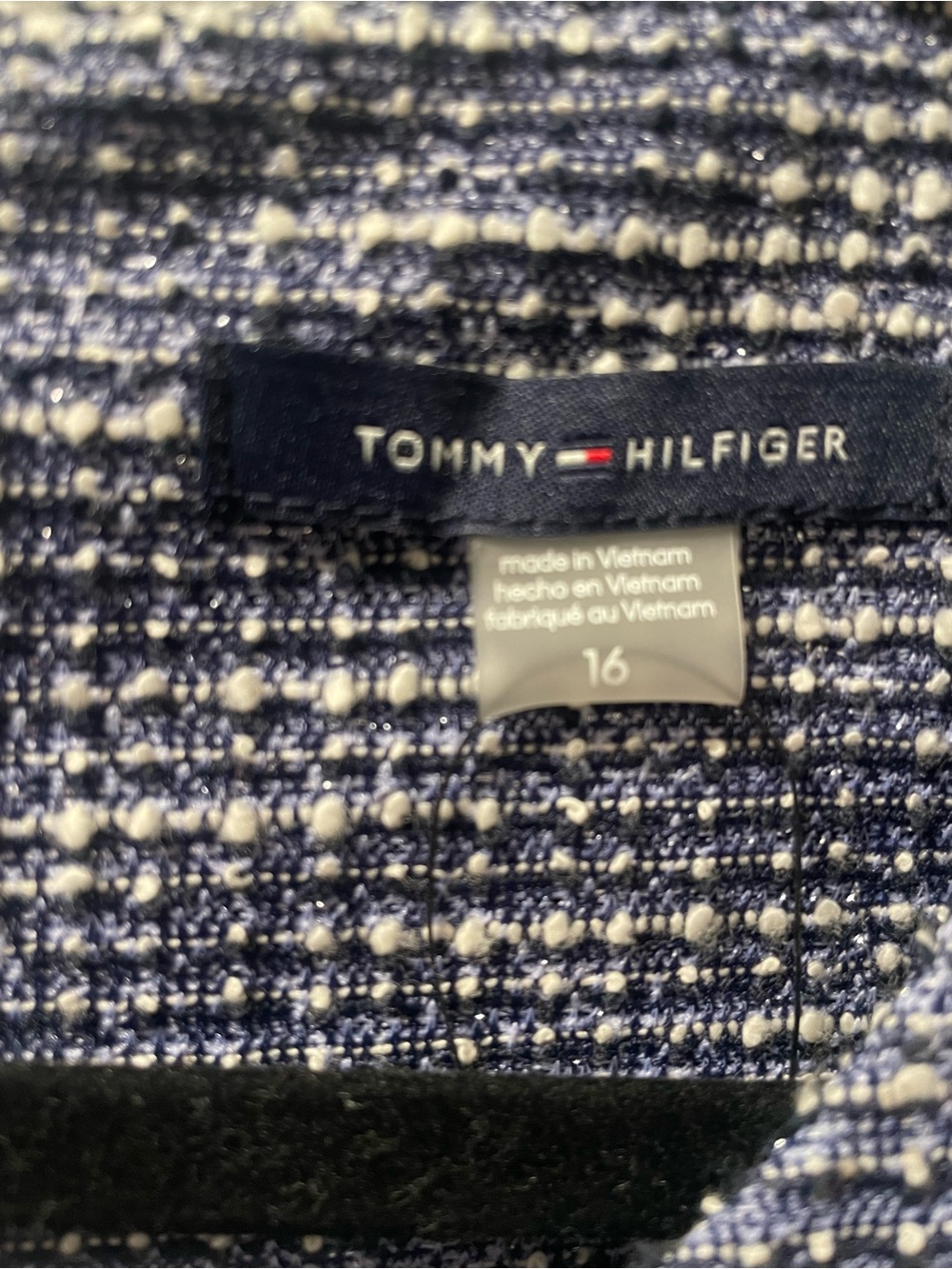 Tommy Hilfiger Navy Tweed Dress - Picture 4 of 5